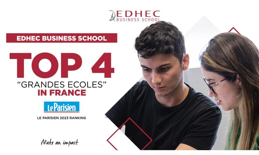 EDHEC is 4th in France according to 2023 business school ranking by Le Parisien